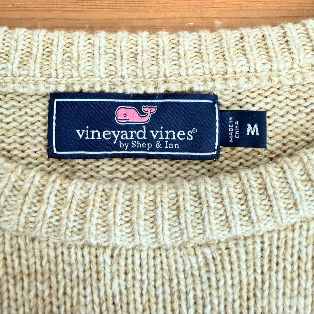Vineyard Vines Fair Isle Crewneck Nordic Inspired Wool Blend Sweater Sz M